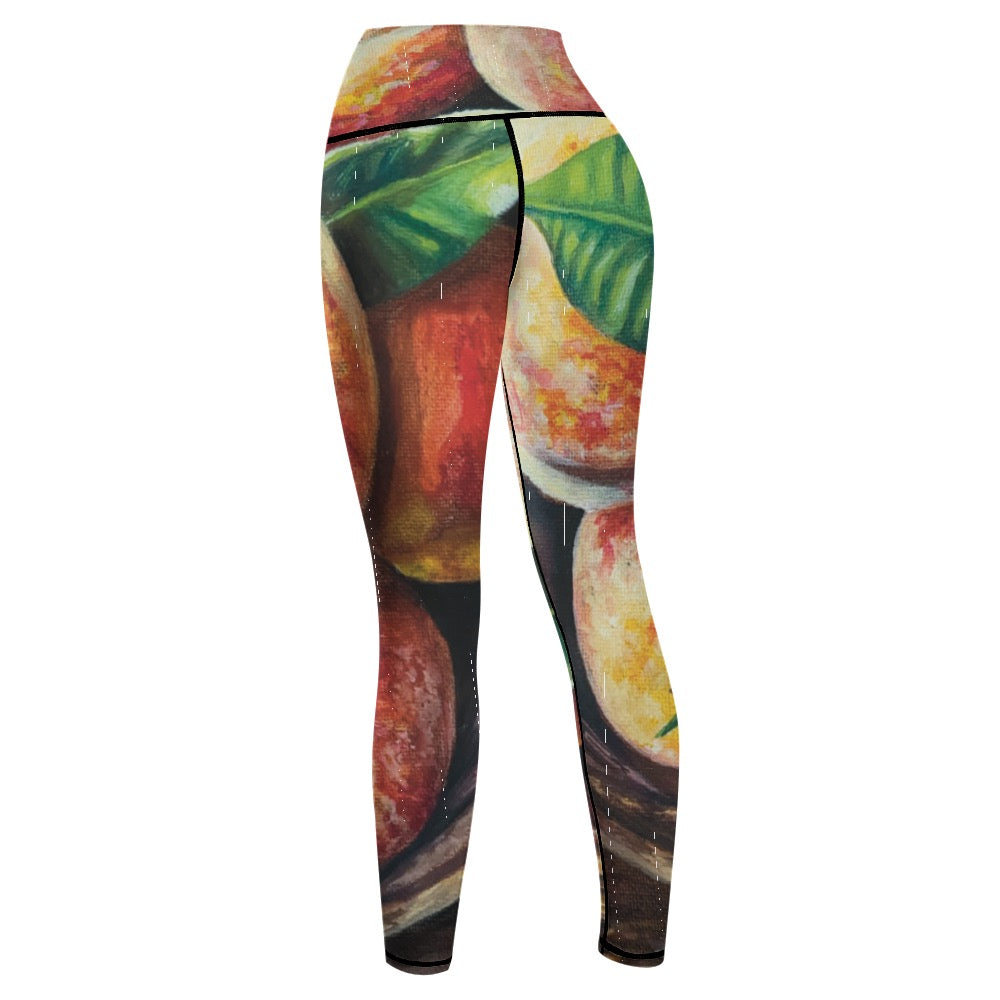 Pantalones de yoga deportivos para mujer - Obra: Melocotones