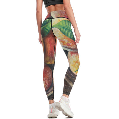 Pantalones de yoga deportivos para mujer - Obra: Melocotones