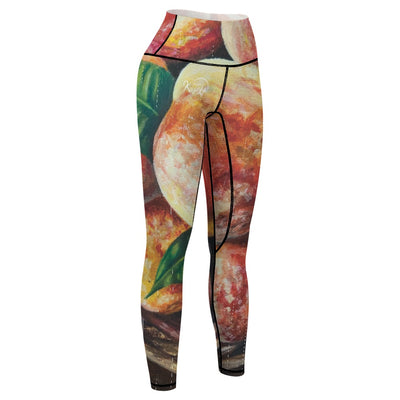 Pantalones de yoga deportivos para mujer - Obra: Melocotones