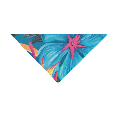 Bandana de mascotas - Mural flores playeras