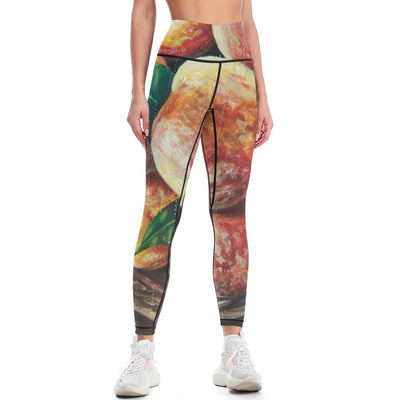 Pantalones de yoga deportivos para mujer - Obra: Melocotones
