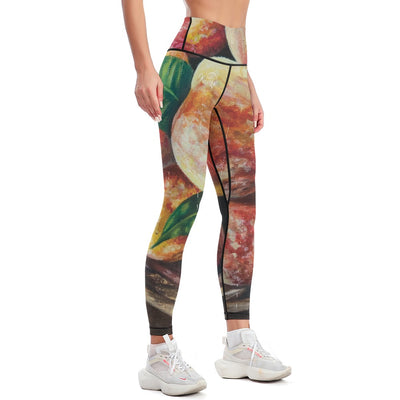 Pantalones de yoga deportivos para mujer - Obra: Melocotones